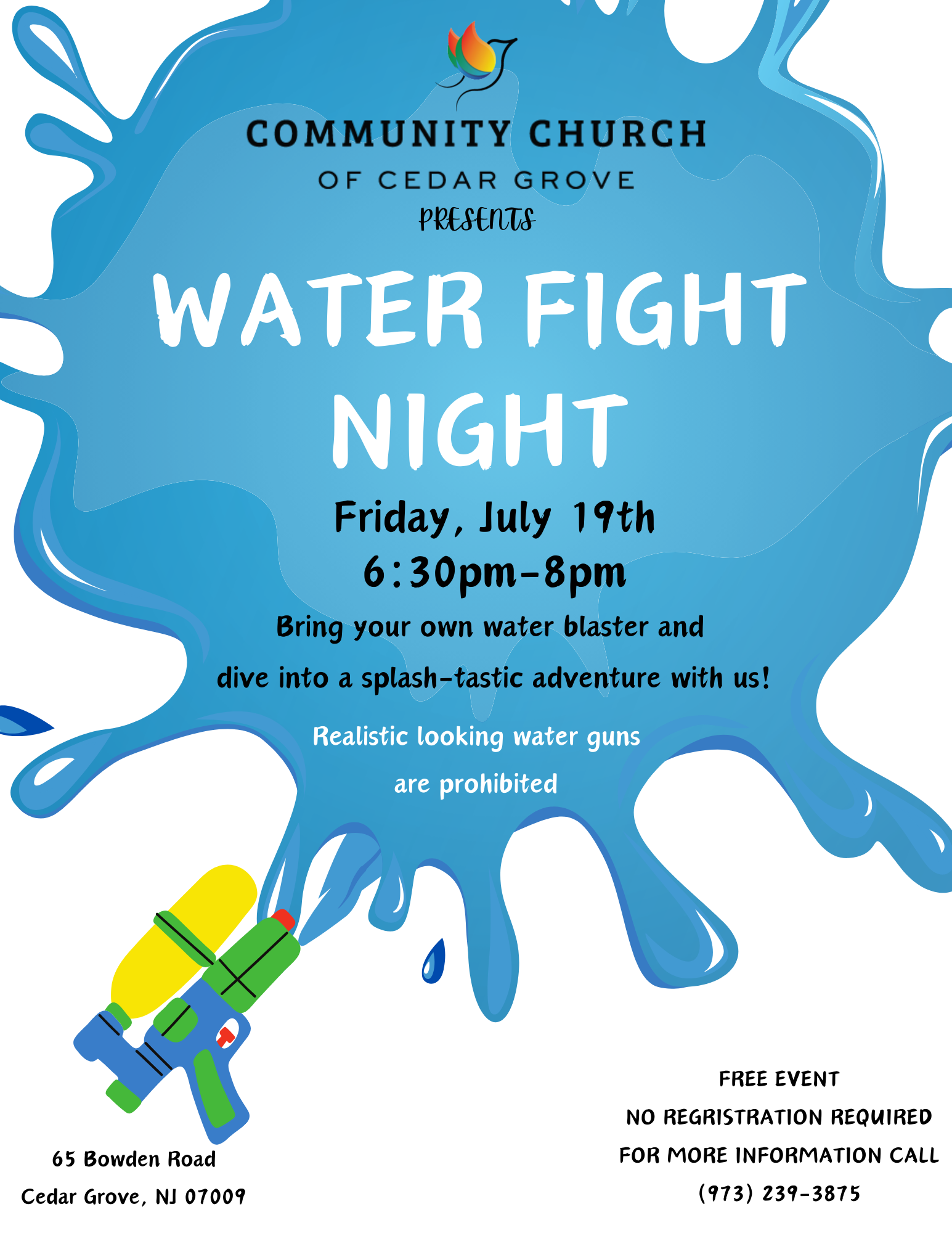 Community Church of Cedar Grove Water Night Fight