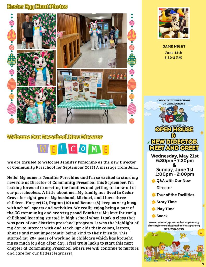 Community Church of Cedar Grove Newsletter May 2025