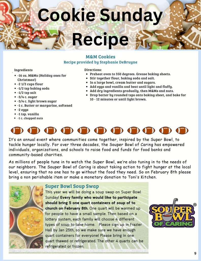 Community Church of Cedar Grove Newsletter January 2026